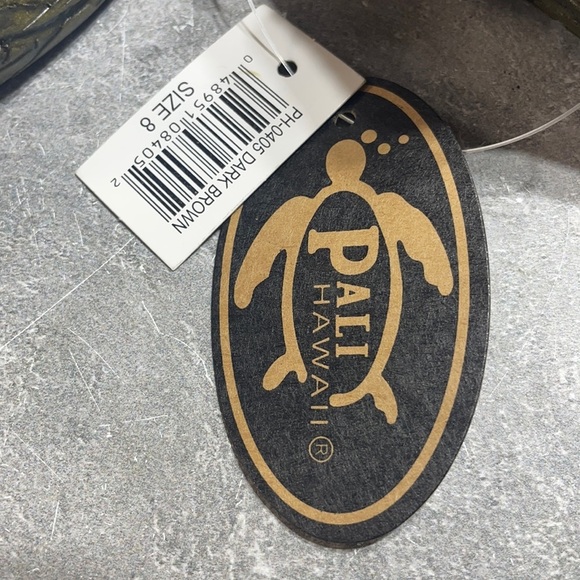 Pali Hawaii Unisex Slides Brown Size 8m - Picture 8 of 8